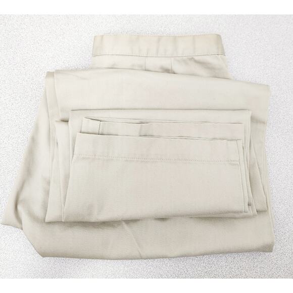 Talbots Tan Beige Flat Front Dress Pants 10 Wrinkle Resistant Lightweight Soft - Picture 6 of 6